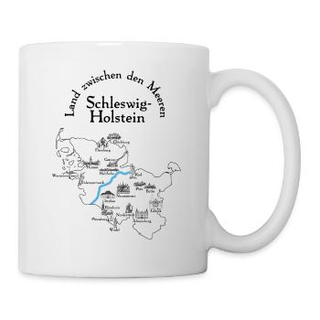 Schleswig-Holstein - Tasse - Weiß - Rechts