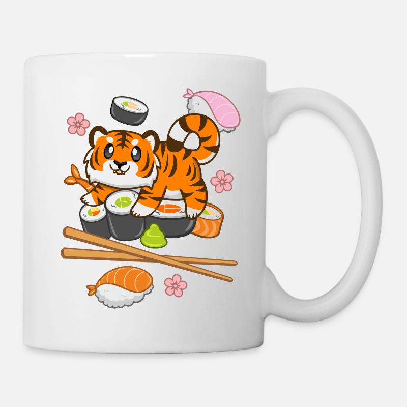 Sushi Tiger - Tasse - Weiß