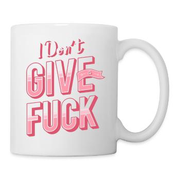 dont give a fuck - Mug - white - Right