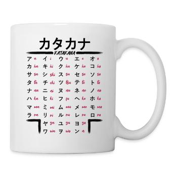 Japanese Katakana Learn Anime Manga Japan Fans - Mug - white - Right