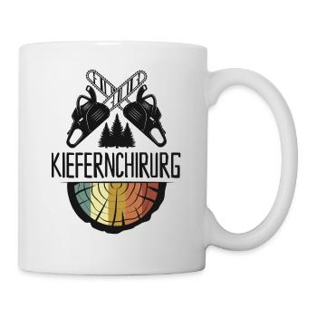 Lumberjack Holzfäller Kettensäge Kiefernchirurg - Tasse - Weiß - Rechts