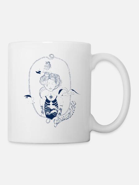 Salzwasserliebe - Tasse - Weiß