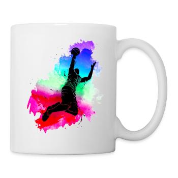 Basketteur basket-ball basket sport - Mug blanc - blanc - Droite