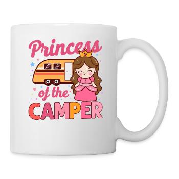 Cute Camping Princess Camper - Mug - white - Right