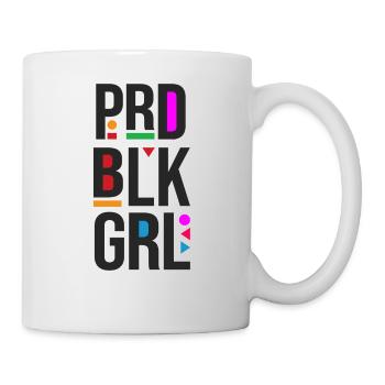 Prd Blk Grl Proud Black Girl Word - Mug - white - Right