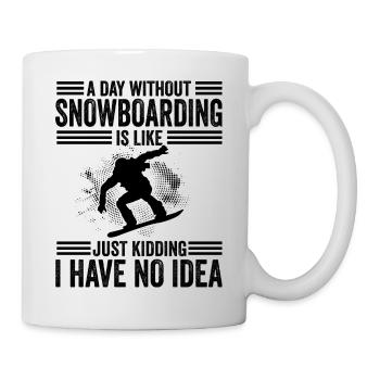 Snowboarder Snowboarding Gift - Mug - white - Right