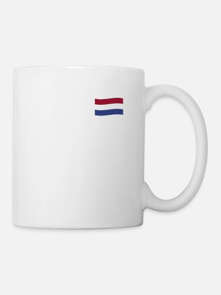 Niederlande Flagge Nederland Holland Niederländer - Tasse - Weiß
