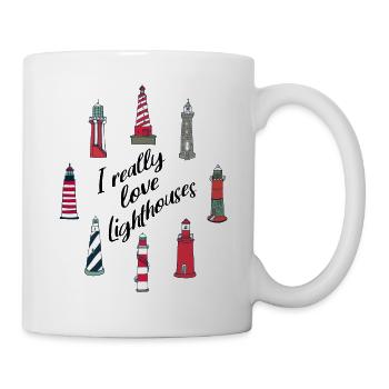 Lighthouses - Mug - white - Right