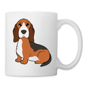 Basset Hound - Mug - white - Right