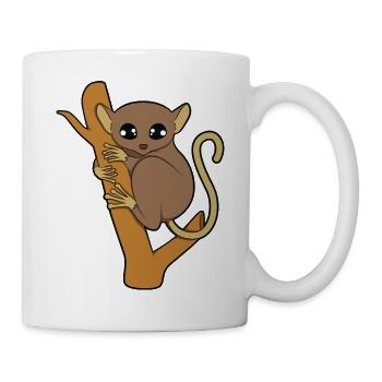 Philippinen-Koboldmaki - Tasse - Weiß - Rechts
