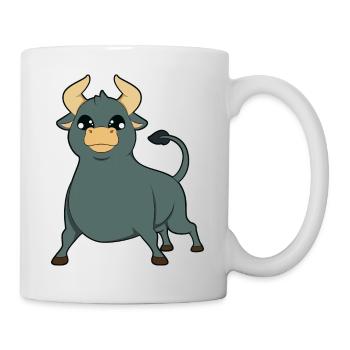 Taureau taureau - Mug blanc - blanc - Droite