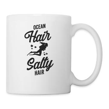 Scuba Diving Diver Girl Ocean Air - Tasse - Weiß - Rechts