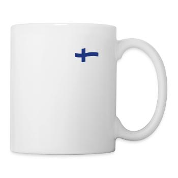 Finnland Flagge Finland Fahne Finnish Finn Land - Tasse - Weiß - Rechts