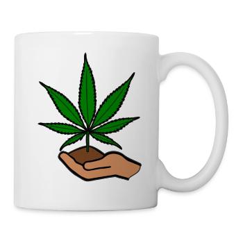 Hemp Leaf - Mug - white - Right