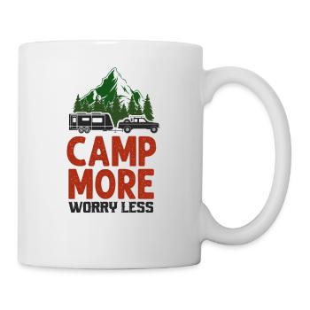 Camping Camp More Worry Less - Tasse - Weiß - Rechts