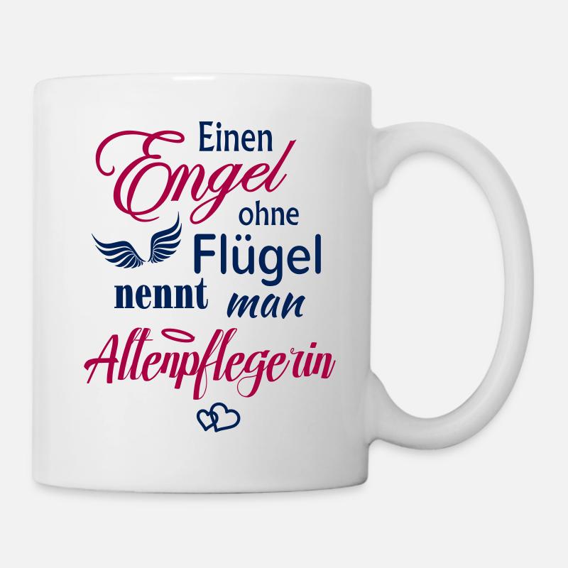 Altenpflegerin Engel Geschenk Geschenkidee Sprüche - Tasse - Weiß