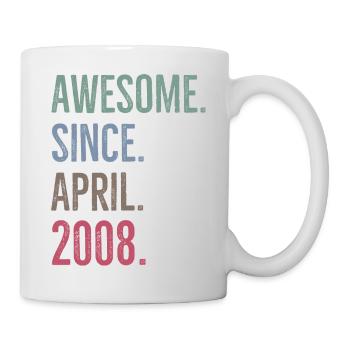 Awesome Since April 2008 - Mug - white - Right