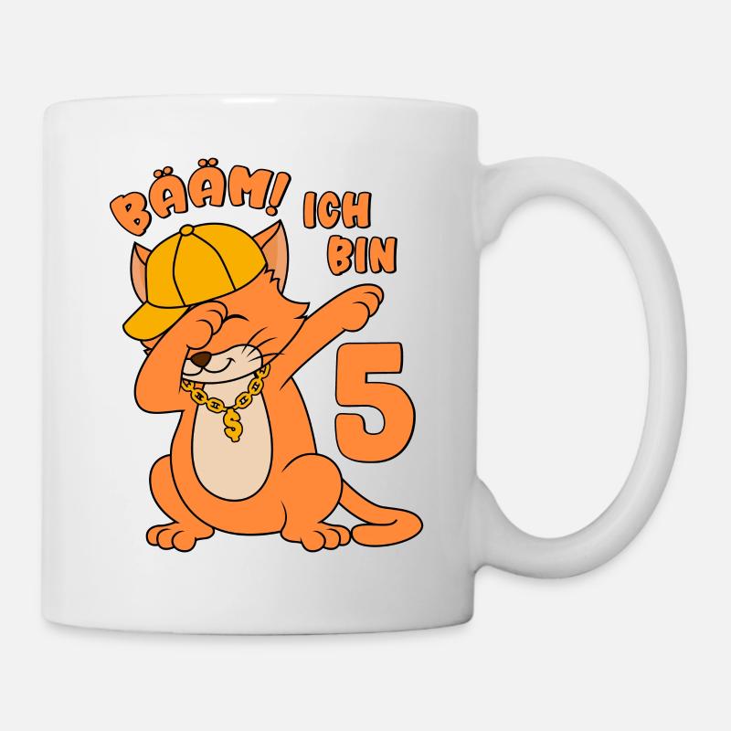 5. Geburtstag - 5 Jahre alt - Bääm! Ich bin 5 - Tasse - Weiß