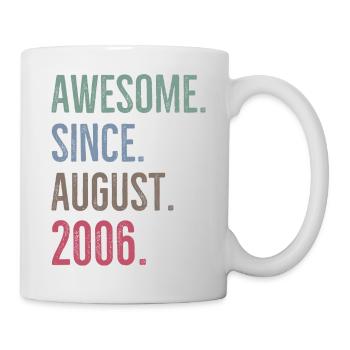 Génial depuis août 2006 - Mug blanc - blanc - Droite