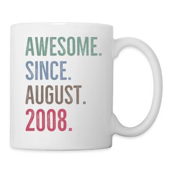 Awesome Since August 2008 - Mug - white - Right