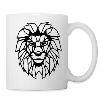 Löwenkopf - Tasse - Weiß - Rechts