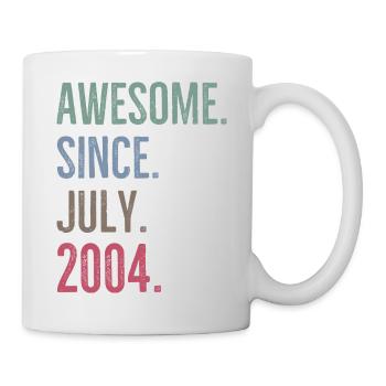 Génial depuis juillet 2004 - Mug blanc - blanc - Droite