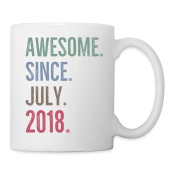 Awesome Since July 2018 - Mug - white - Right