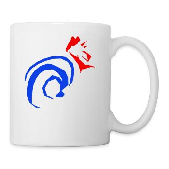 coq français - Mug blanc - blanc - Droite