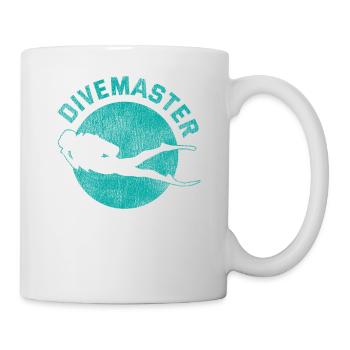 Scuba Diving Diver Vintage - Mug blanc - blanc - Droite