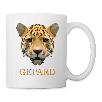 Cheetah With 3D font - Mug - white - Right