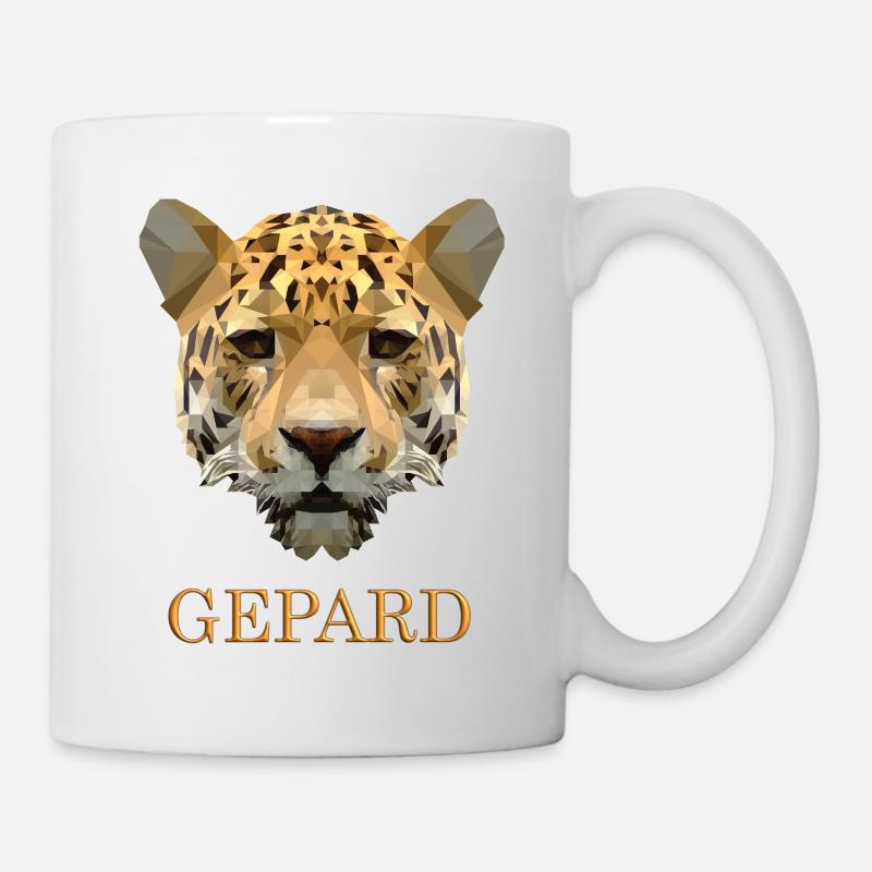 Cheetah With 3D font - Mug - white