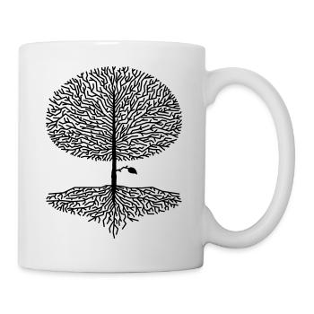 Deciduous Tree Crown Branches Forest Oaks Beech Nature Climate - Mug - white - Right
