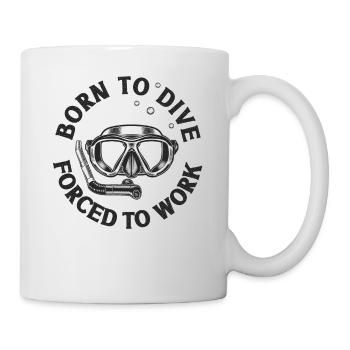 Scuba Diving Diver Born To Dive - Tasse - Weiß - Rechts