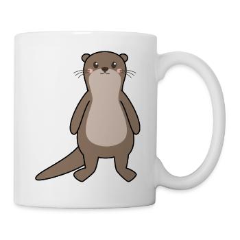 Otter - Tasse - Weiß - Rechts