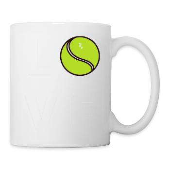 LIEBE TENNIS - Tasse - Weiß - Rechts
