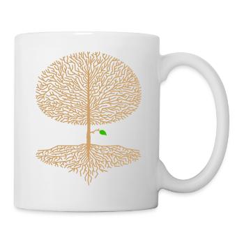 Deciduous Tree Crown Forest Oak Beech Nature Branch Hope - Mug - white - Right