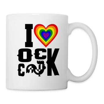 Fierté gaie LGBT - Mug blanc - blanc - Droite