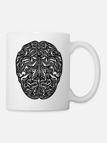 Brain - Anatomical Vector - Mug - white