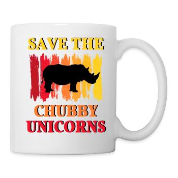 Rhinocéros Rhinocéros Afrike animaux protéger le bien-être des animaux - Mug blanc - blanc - Droite
