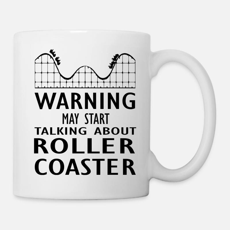 Rollercoaster Achterbahn - Tasse - Weiß