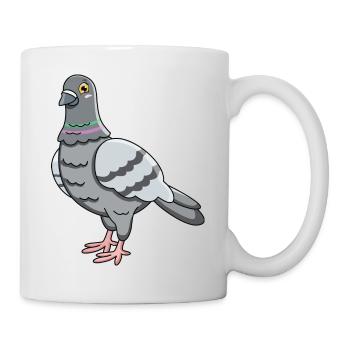 Taube - Tasse - Weiß - Rechts