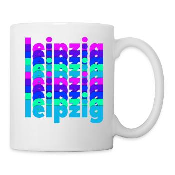 Leipzig 341 Drei Vier Eins Sachsen Heimatstadt Ost - Tasse - Weiß - Rechts