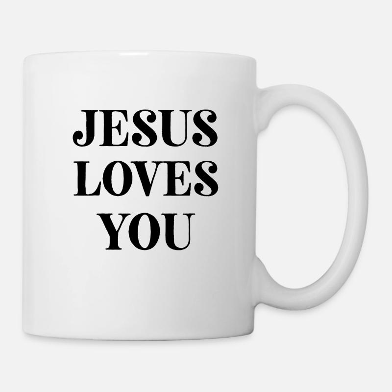 Jésus, Jésus, Jésus Chrétien Chrétien Chrétien - Mug blanc - blanc
