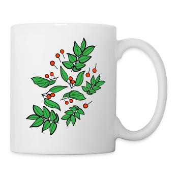Beeren c3 - Tasse - Weiß - Rechts