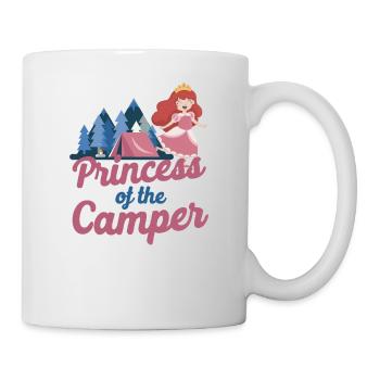 Camping Family Tent Cute Princess - Tasse - Weiß - Rechts