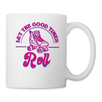 Cool Roller Skating Skate Girl - Mug - white - Right