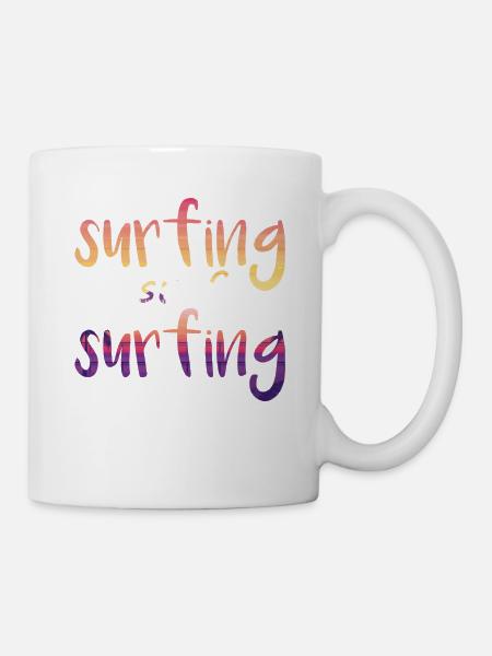 surfing surf surfing - Mug blanc - blanc