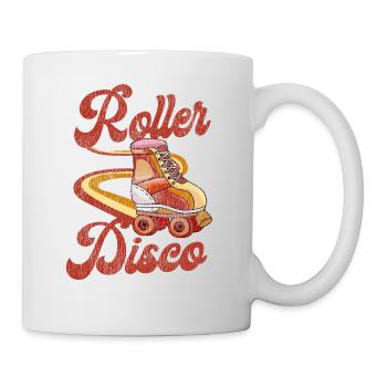 Cool Roller Skating Skate Girl - Mug - white - Right