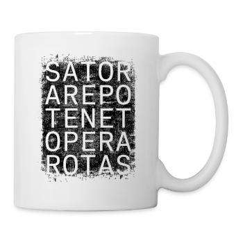 Sator Quadrat - Tasse - Weiß - Rechts