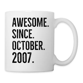 Awesome Since October 2007 - Mug - white - Right